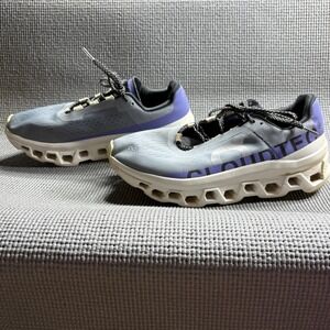 On Running Shoes Womens 10.5 Grey Purple Cloudmonster CloudTec Athletic Sneakers